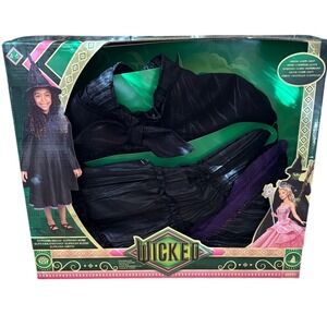 Witch The Movie: Elphaba Kids Costume SZ 4-6X Dress & Hat GIFT NEW